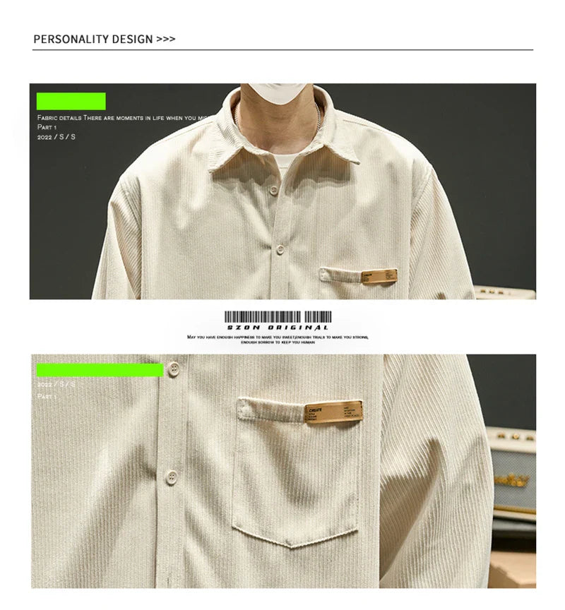Long Sleeve Corduroy Shirts