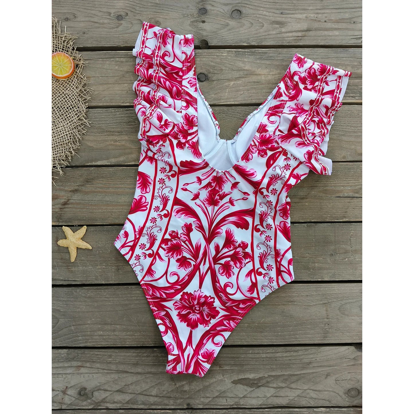 Women Swimwear 2PC Swimsuit Ruffle