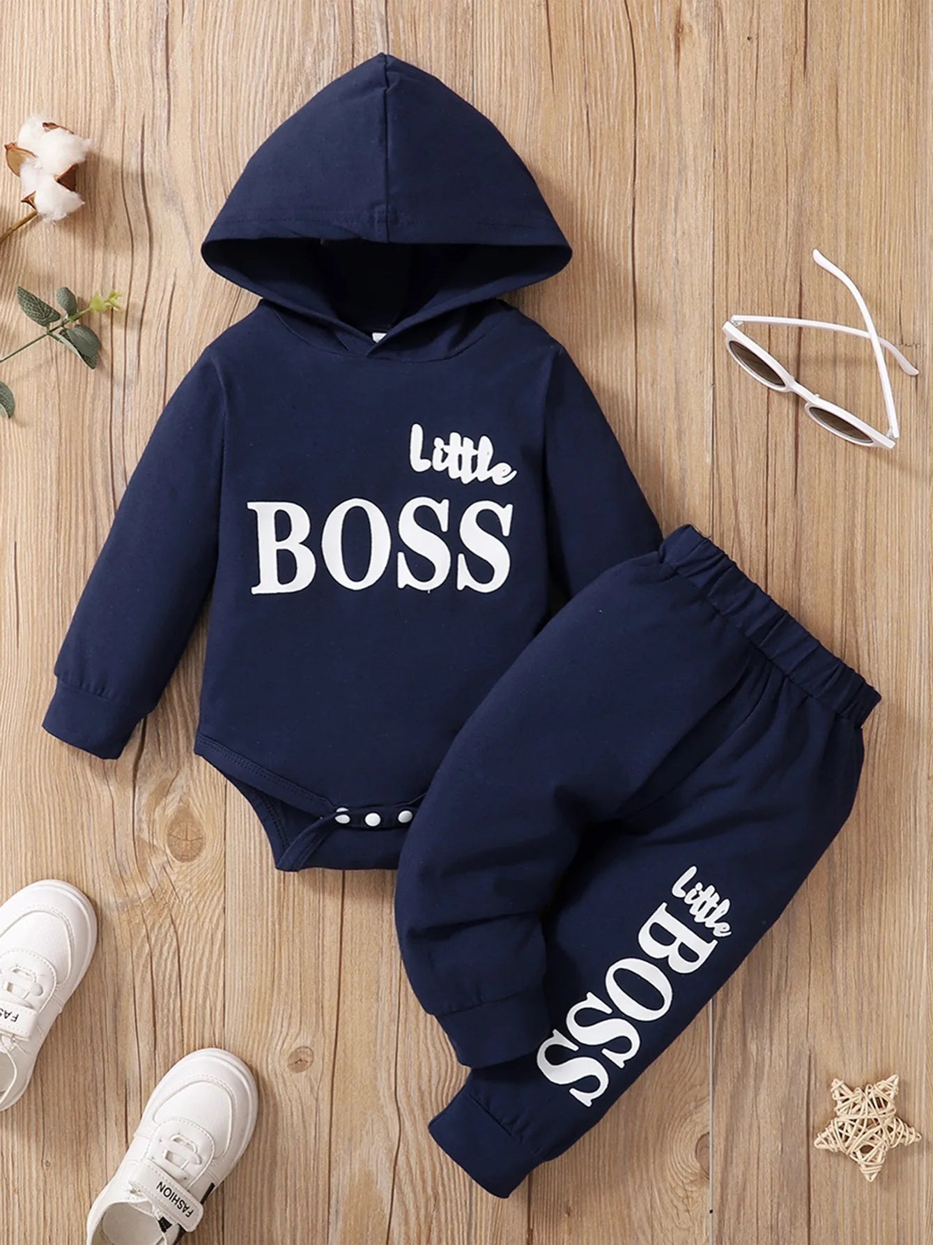 Winter Sleeves Little Boss Baby Hoodies