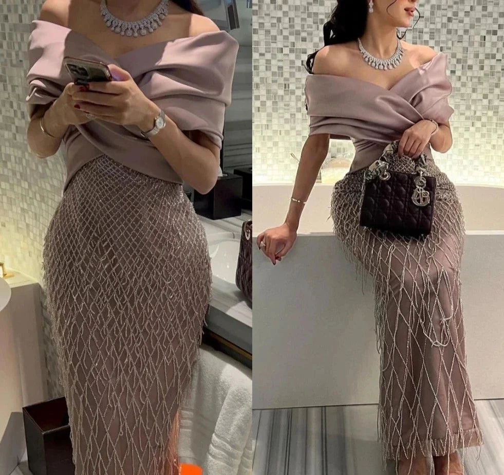 Elegant Off Shoulder Evening Dresses For Women