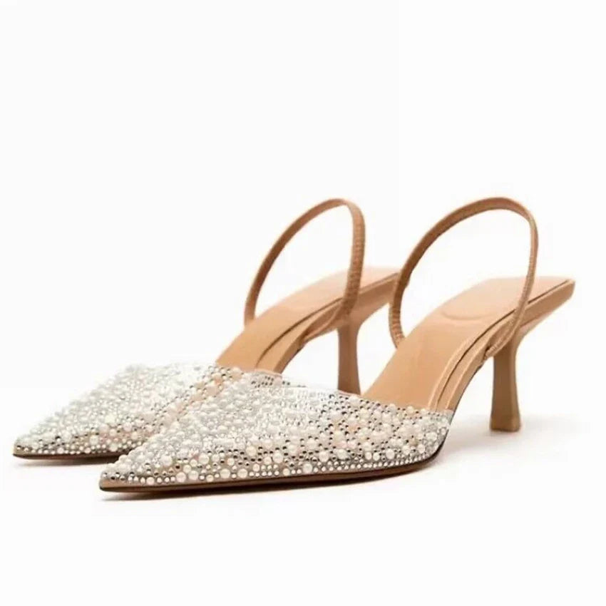 Pointed Toe High Heels - Touches