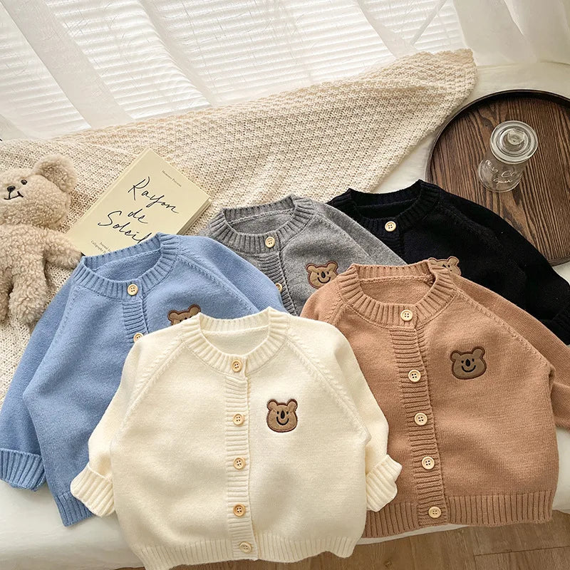 Cute Bear Autumn Baby Knitted Coats