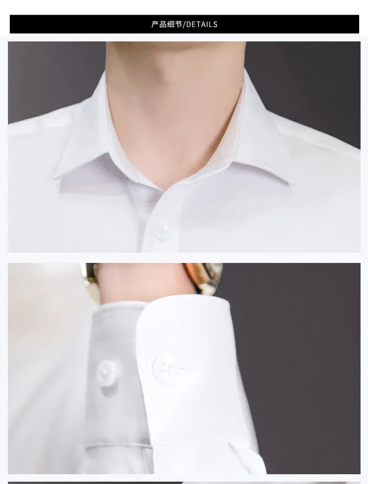 Men Solid Color Shirt