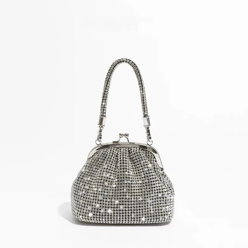 Handle Rhinestones clutch Bag