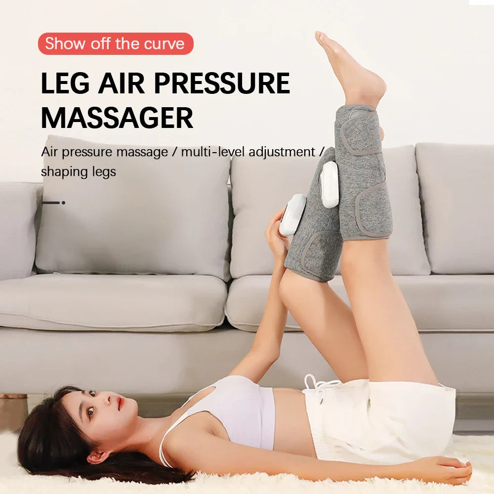 Electric Leg Massager Wireless Rechargeable Air Compression Leg