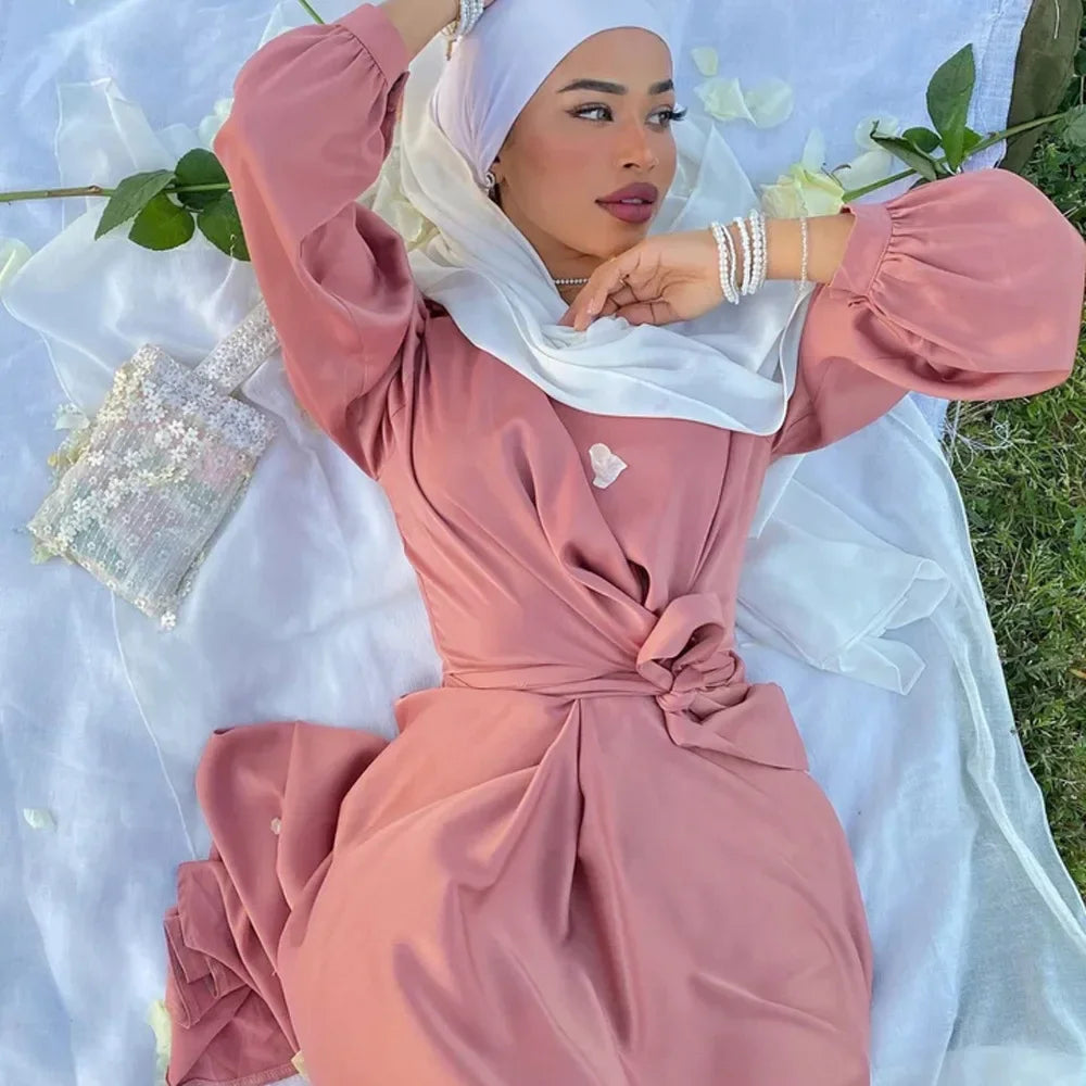 Satin Abaya for Women