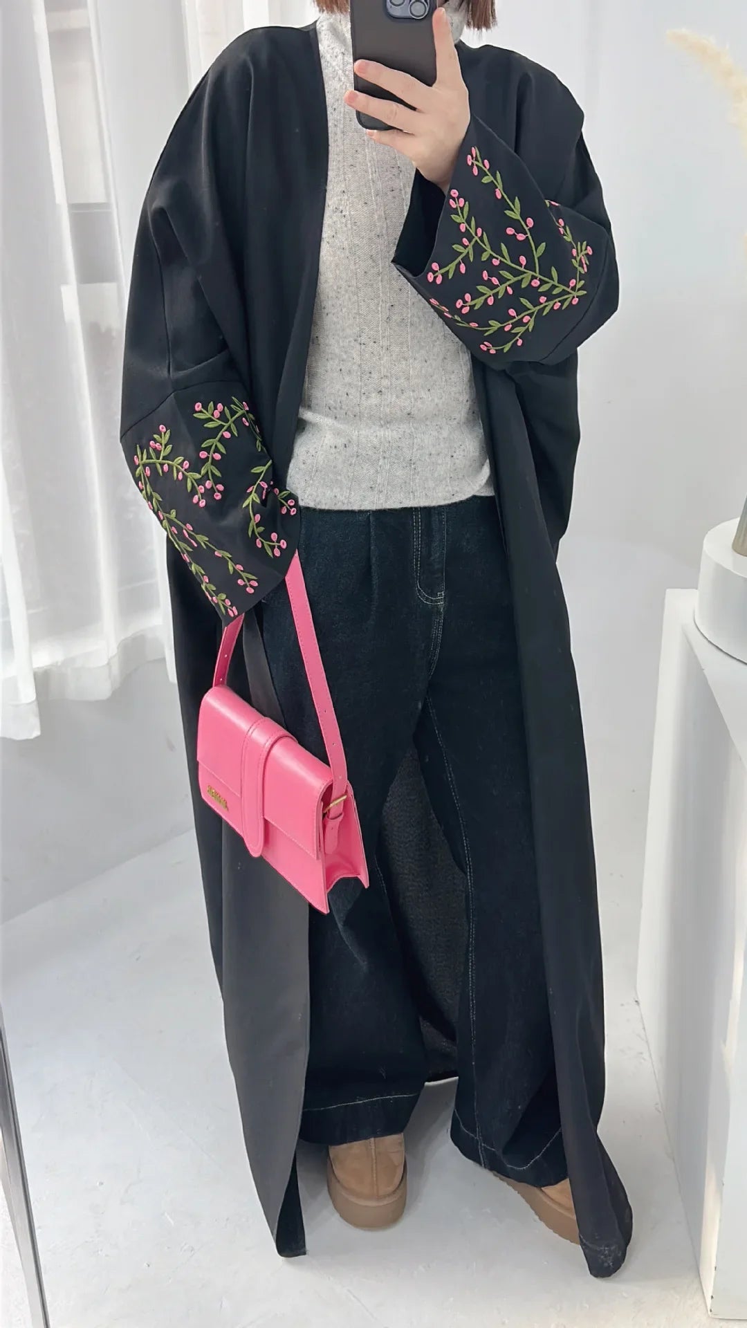 Embroidery Abayas Dress