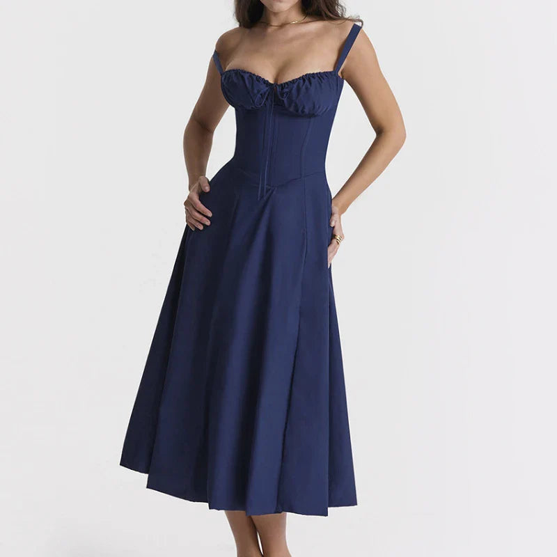 Sleeveless Vintage A Line Beach Dresses
