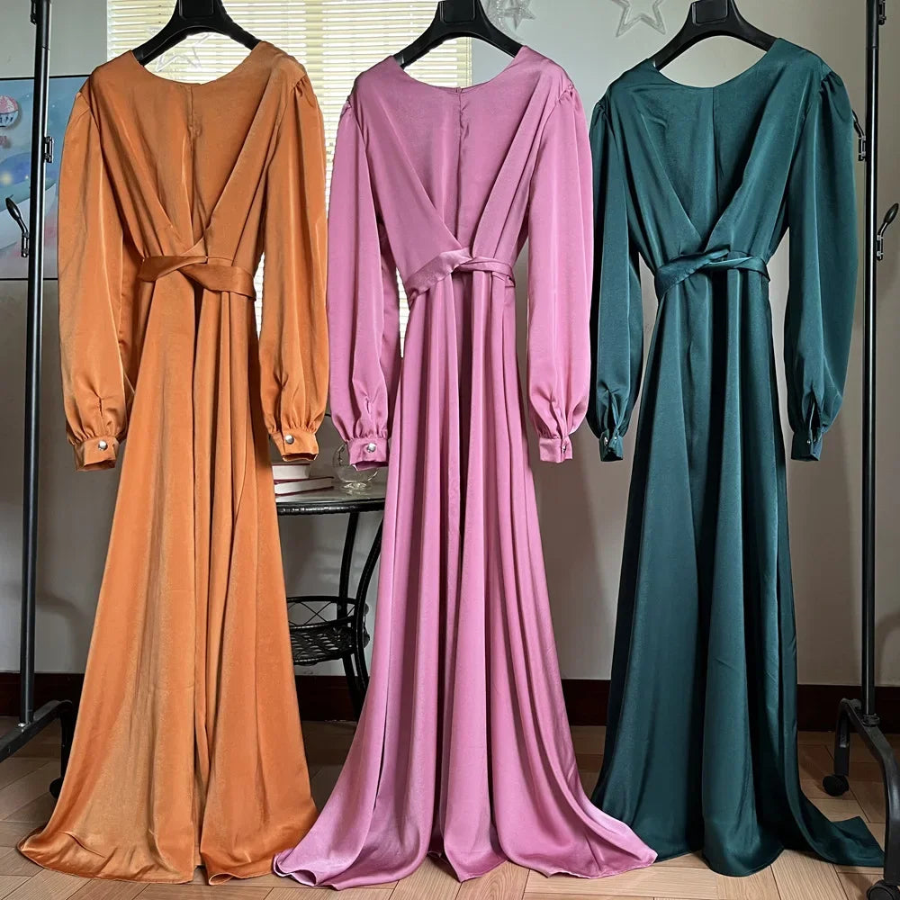 Satin Abaya for Women