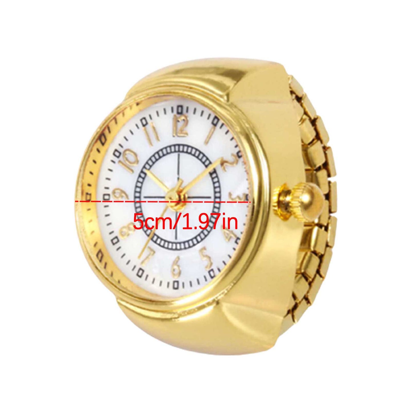 Montre Bague Quartz Chic : Élégant Accessoire Horloger et de Mode