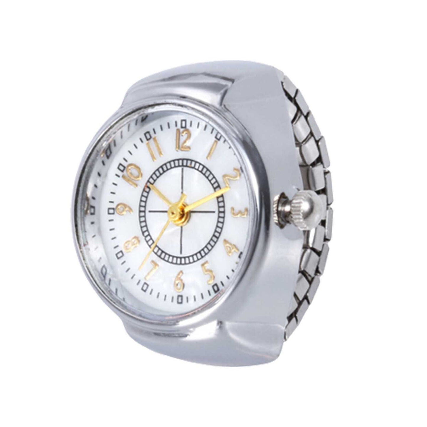 Montre Bague Quartz Chic : Élégant Accessoire Horloger et de Mode