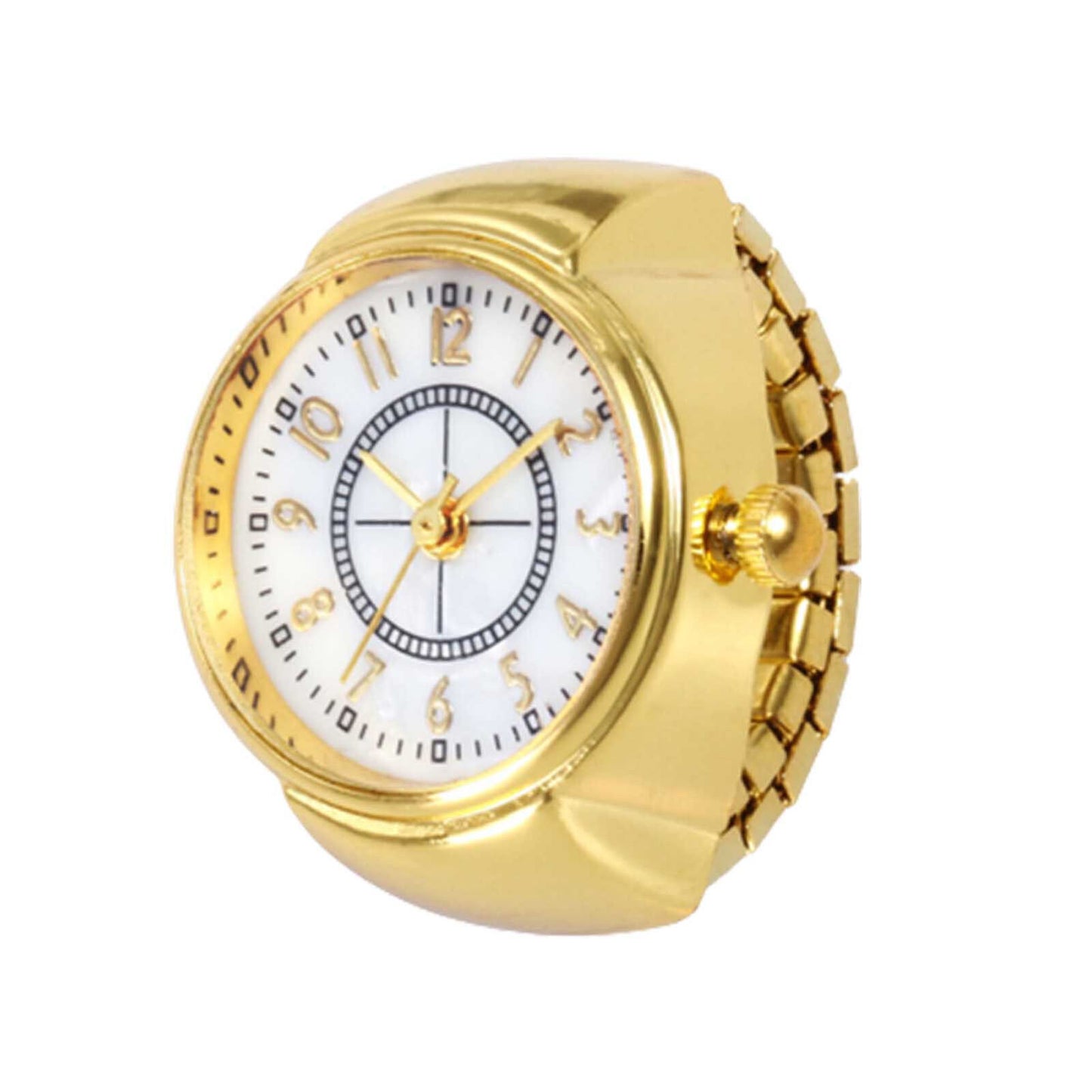 Montre Bague Quartz Chic : Élégant Accessoire Horloger et de Mode