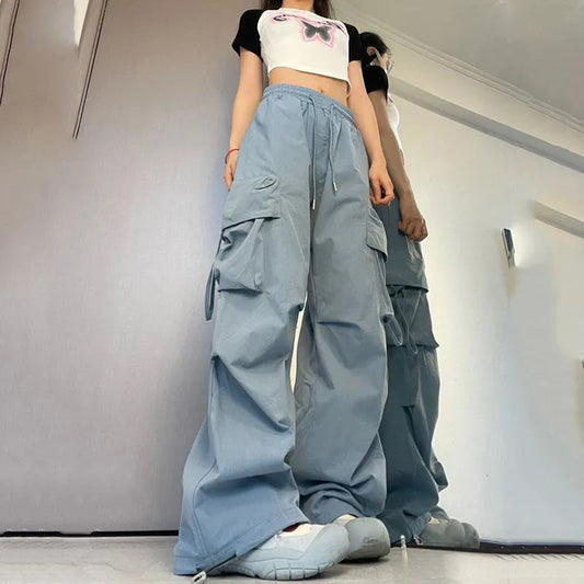 Women Y2K Cargo Pants High Waist Sweatpants