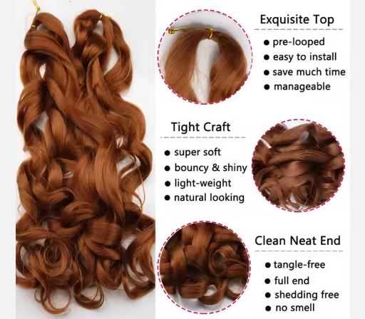 Mèches Synthétiques Ondulées pour Tresses (Copy)