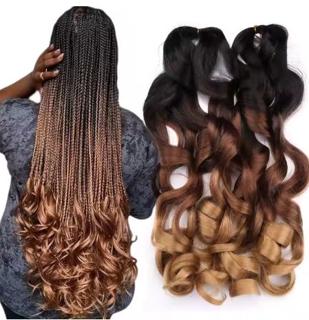 Mèches Synthétiques Ondulées pour Tresses