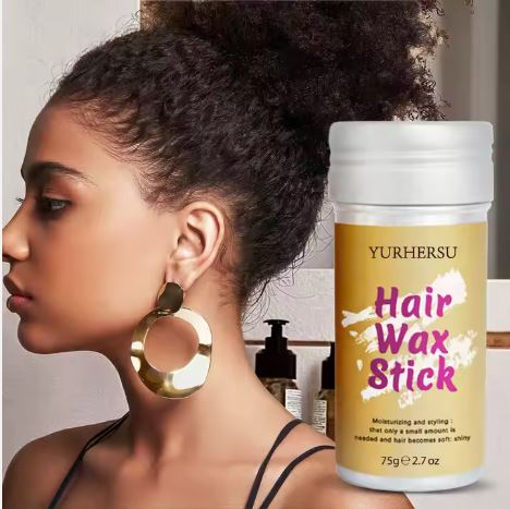 Stick de Cire Capillaire – Lissage & Contrôle des Frisottis