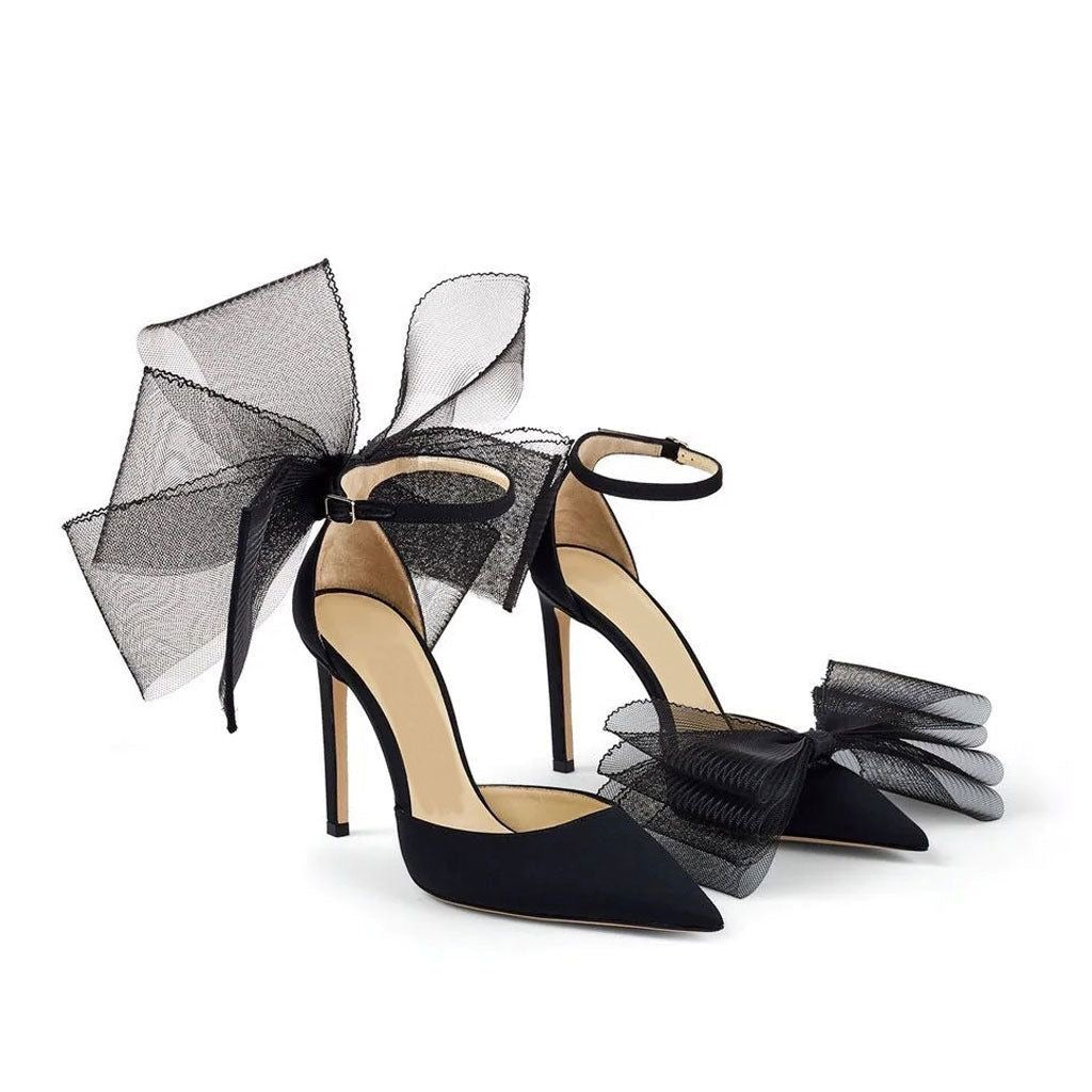 Big Butterfly-Knot Sandals Women High Heels