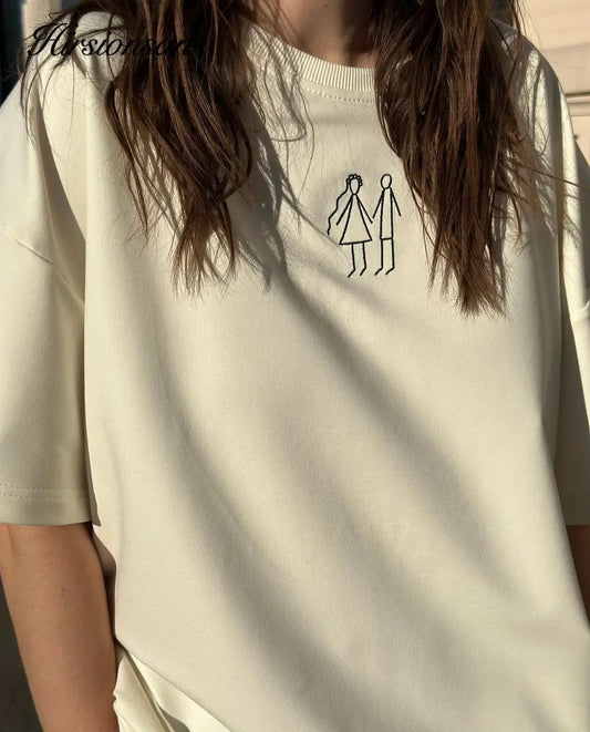 Graffiti Printed  Women Summer Loose Casual Soft T Shirt