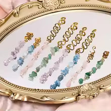 Corde à cheveux tressée en pierre naturelle