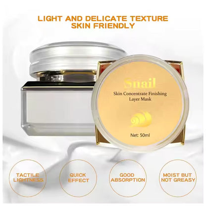 Masque Visage Coréen Multi-Réparateur à la Bave d’Escargot et à l’Acide Hyaluronique – Répare, Hydrate et Illumine